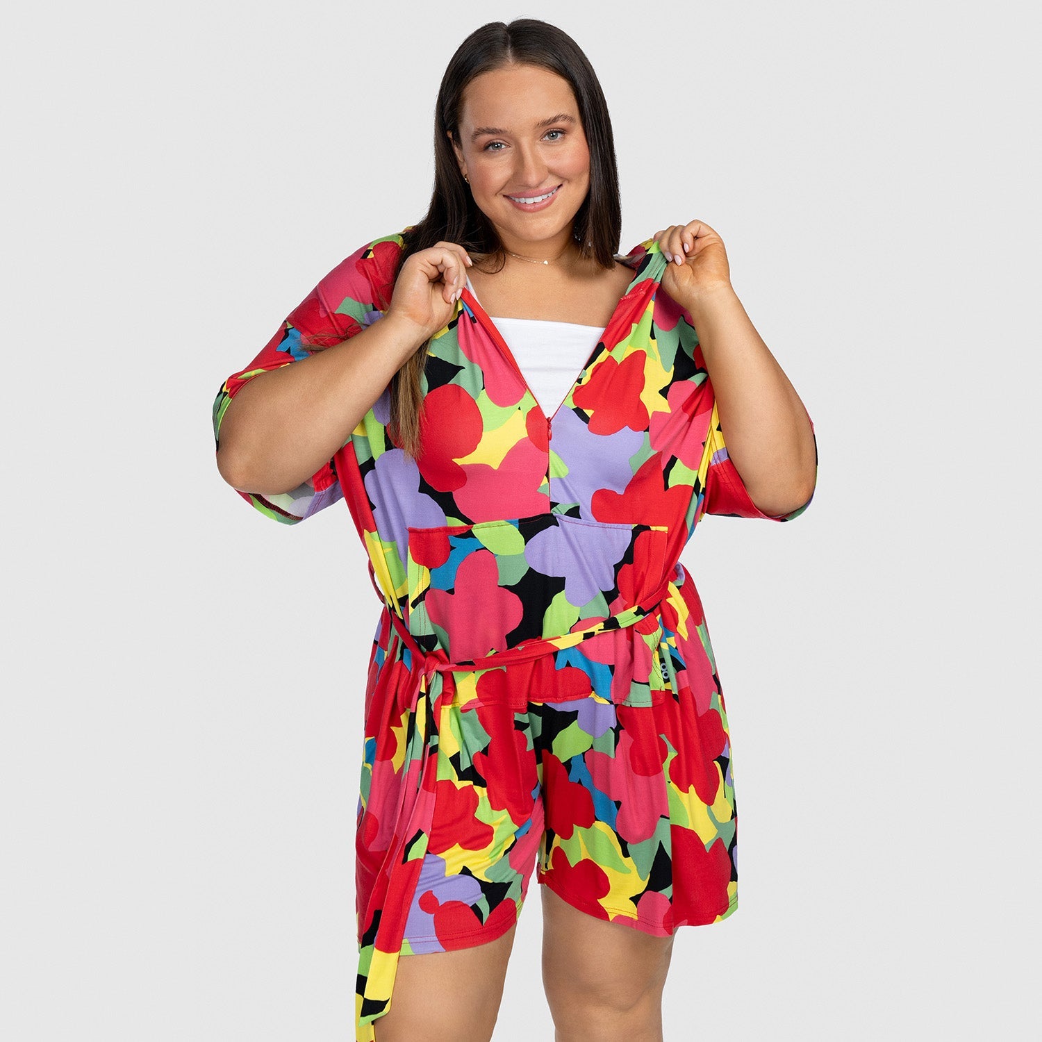トップス the virgins original flower romper Multi Floral Romper – The Oodie NZ