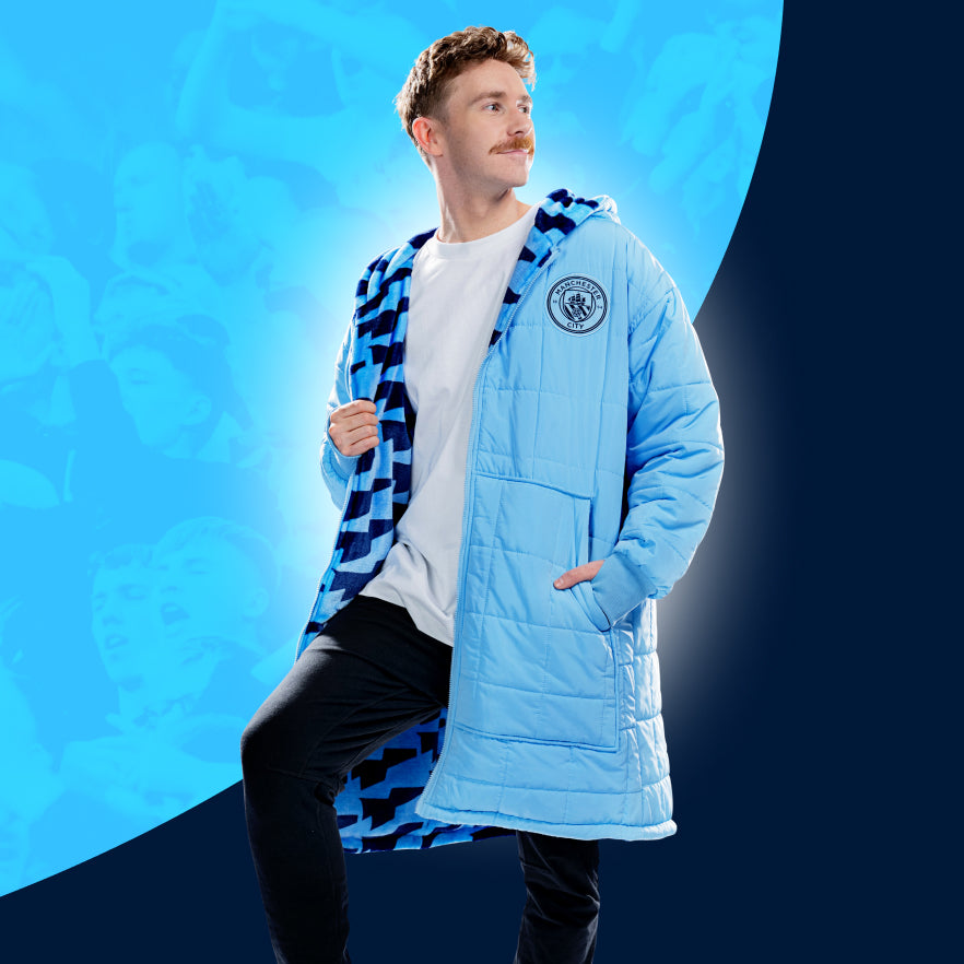 Manchester City Zip Through Outdoor Jacket Licensed – The Oodie NZ