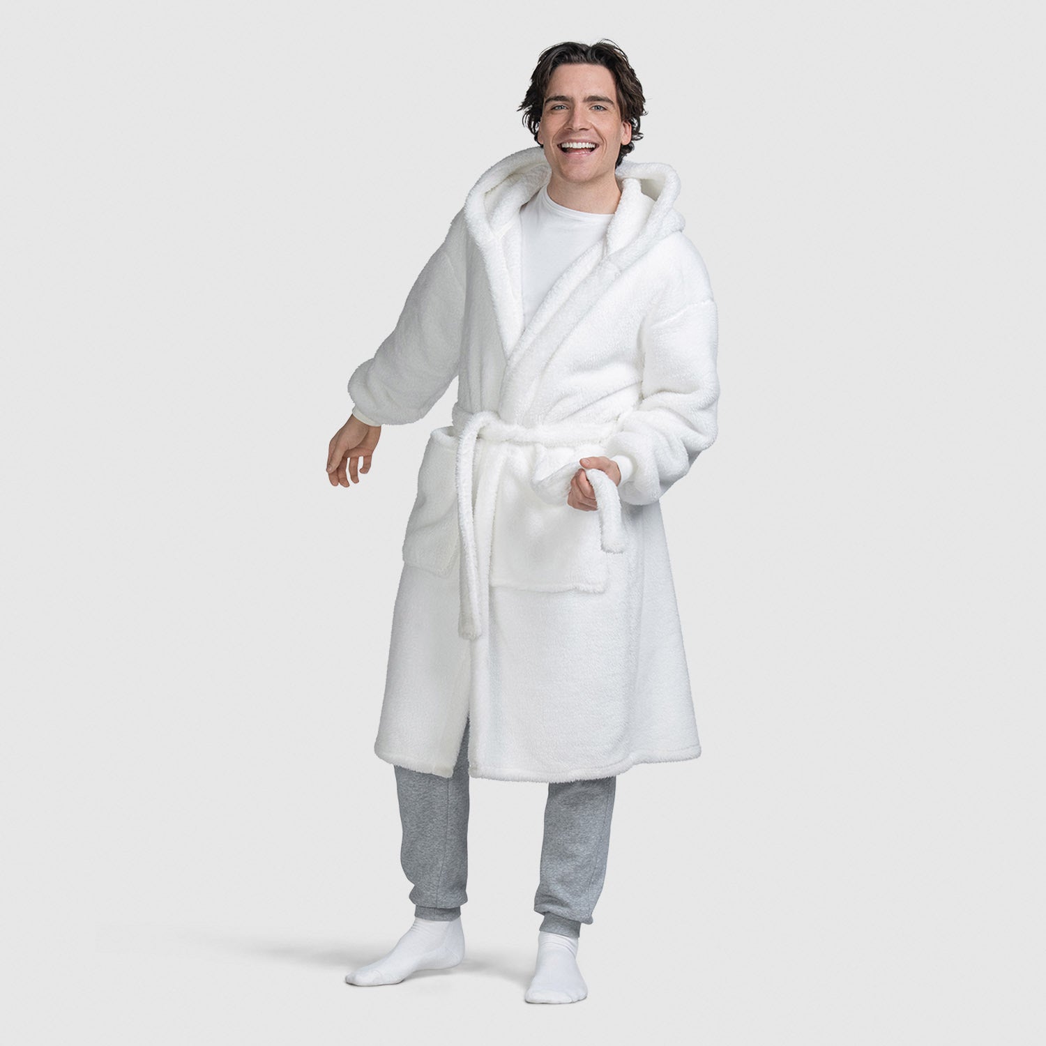 Kinney Fluffy Robe Offwhite