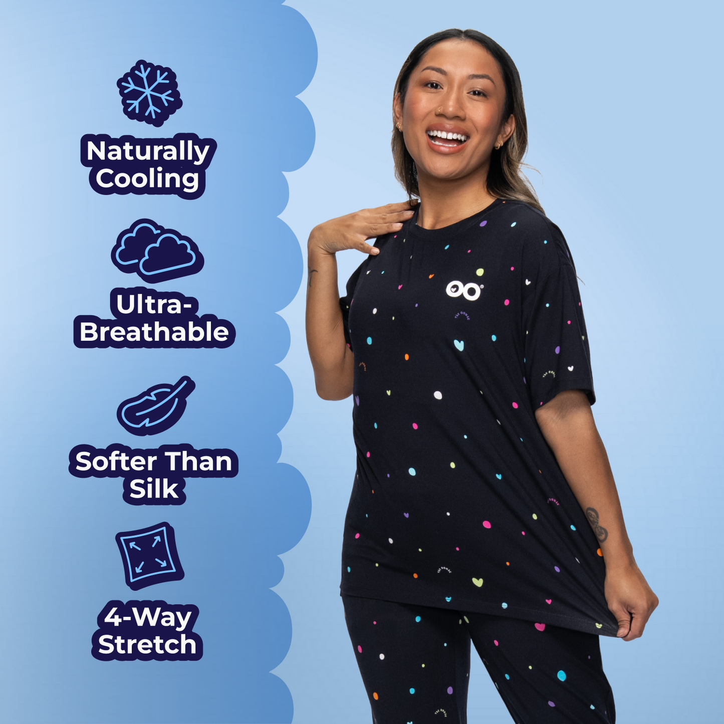 size: Sonya is 160cm wearing a size S/M