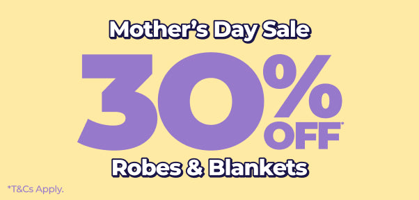 30% OFF ROBES & BLANKETS