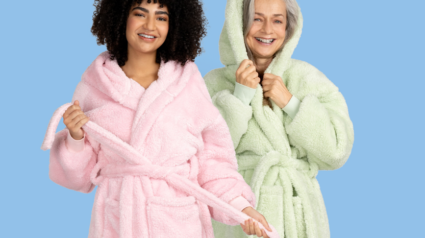 Fluffy Pink Oodie Robe