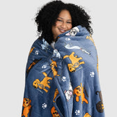 The Oodie Dog Print Blanket