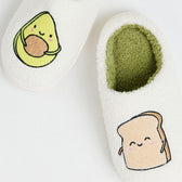 Avocado and Toast Snuggle Slippers