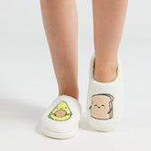 Avocado and Toast Snuggle Slippers