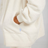 Oversized Boucle Knit Hoodie